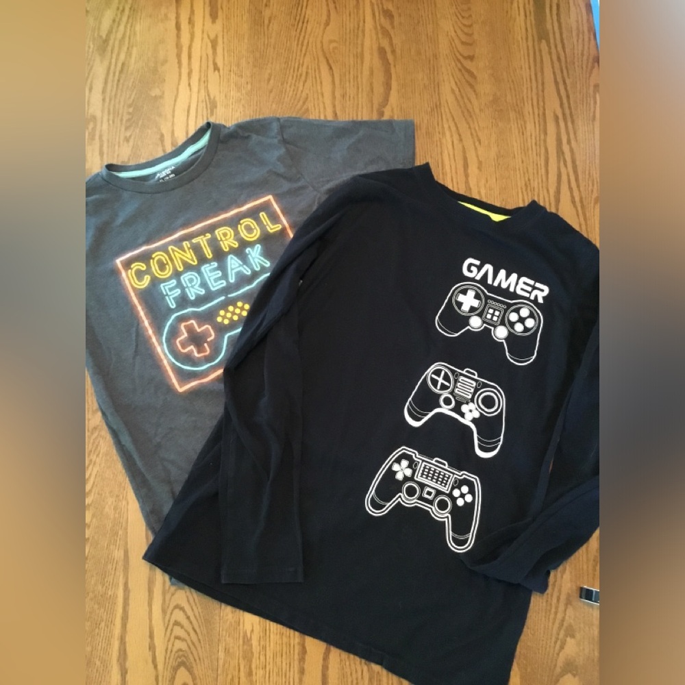 Boy’s XL 18-20, Gaming Tee’s, Long Short Sleeve